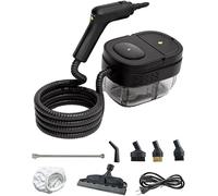 MF artSHOP Pulitore a Vapore Portatile Multiuso ad Alta Pressione, 1600ml, 7 Accessori Inclusi, per Vetri, Finestre, Divani, Tappeti, Auto, Sedili, Tappezzeria