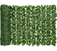 MF artSHOP Siepe Edera Finta in PVC, 1x3 m, per Giardino, Balcone, Decorazione Interna/Esterna, Pannello con Foglie Artificiali Anticaduta + Fascette per assemblaggio