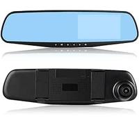 MF artSHOP Specchietto Retrovisore Dash Cam, Full HD 1080P, Doppia Telecamera Anteriore e Posteriore, Grandangolo 170°, G-Sensor, Visione Notturna, 27,5x8,2 cm