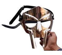 MF Doom Gladiator Mask, Mad-villain, 18g in acciaio dolce, maschera medievale regalo