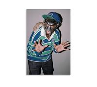 MF Doom- Poster artistico da parete, impermeabile, a prova di umidità, facile da installare e resistente allo sbiadimento, senza cornice, 60 x 90 cm