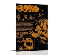 MF Doom- Poster artistico da parete, impermeabile, a prova di umidità, facile da installare e resistente allo sbiadimento, stile cornice, 30 x 45 cm