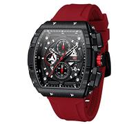 MF Mini Focus Orologio da polso alla moda, con quadrante grande, luminoso, impermeabile, sportivo, analogico, al quarzo, da uomo, cinturino in silicone, I-red, Tempo libero Sport