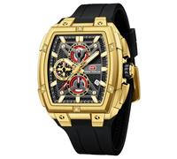 MF MINI FOCUS Orologio da polso analogico da uomo, alla moda, con cronografo, ideale per gli appassionati di sport e per l'uso quotidiano, dorato