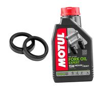 MF2430 Kit Paraoli Forcella + 1L Olio Fork Oil Motul 15W TMax 500 DA 2004 A 2007
