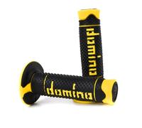 MF2522 Manopole Domino A260 Giallo / Nero Soft Grips Universali per Moto Cross