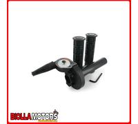 MF45.00010 COMANDO GAS RAPIDO MOTORFORCE UNIVERSALE NERO+MANOPOLE