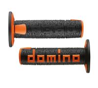 MF4563 - Manopole Domino A360 Nero/Arancione Universali Cross KTM Honda Yamaha