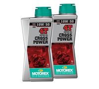 MF4618 - 2 Lt Olio Motorex Cross Power 10W50 Sintetico 4T MA2 Motocross Moto KTM
