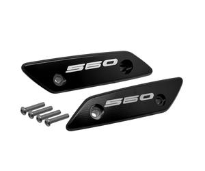 MF5564 Tappi Coperchi Specchietti Puig CNC Nero per Yamaha TMax 560 2022 / 2024