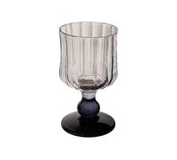 Mf5rGb7pD Bicchieri d'acqua Bicchieri a calice con texture plissettata vintage, stelo nero e fondo for vino, champagne, cocktail, succhi di frutta