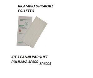 MF600 FOLLETTO CONFEZIONE ORIGINALE DA 3 PANNI PARQUET PER PULILAVA SP600 SP600S