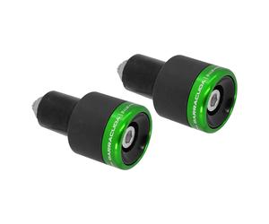 MF7051 Stabilizzatori Manubrio Barracuda B-Lux Verde Nero CNC Universale Moto