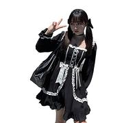 Mfacl Simpatico Lolita Dress Skirt Summer Abiti Summer Lolita Gothic Dress Girl Patchwork Designer Designer Mini Dress Style Giappone Abiti da Caduta Abiti da Caduta per Le Donne