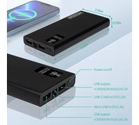 MFAOSHI Power Bank portatile da 10.000 mAh, caricatore per telefono ultra sottile compatibile con iPhone 16/15/14/13/12, telefono Android ecc.