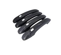MFBGPVCVMM Maniglia Per Renault Per Arkana 2019 2020 2021 Per MEGANE Per La Conquista Per Samsung XM3 Copertura Maniglia In Fibra Di Carbonio Auto Decorare Accessori(4Handle 4 Buttons)
