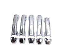 MFBGPVCVMM Maniglia Rivestimento Maniglia Laterale Dell'automobile Fibra Carbonio Per Wrangler Per SUV 2018-2022 Rivestimento Per Stampaggio Accessori Esterni(ABS Chrome)