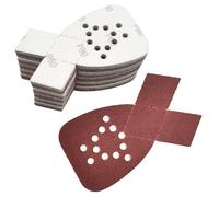 MFBJXC 50 pezzi di carta vetrata per levigatrice per mouse con 2 punte extra per levigatrice di ricambio per levigatrice per dettagli, 12 fori con gancio e anello Black and Decker Mouse Sander Pad