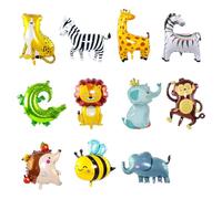 MFCGHXR 11 palloncini animali giungla grandi, palloncini animali, decorazioni jungla per baby shower, ragazza, compleanno ragazzo, festa a tema animale e altri eventi di decorazione.
