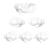 MFCGHXR 6 pezzi nuvole di cotone per soffitto, nuvole di cotone finte, adatte per la decorazione della stanza con decorazione a nuvola appesa al soffitto o per la decorazione di una festa fai-da-te