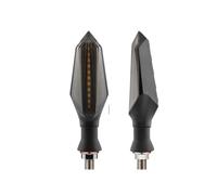 MFE5IV Indicatori Per Moto Lampada | 2 Pezzi Indicatore Per Motocicletta Luce Scorrevole 12V 18LED Lampeggiatore Lampeggiante Scorrevole Indicatore Di Direzione