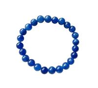 MFESFCS Braccialetto Gemma Di Cristallo Bracciale in pietra color zaffiro blu da 8 mm, ciondolo vintage, catena rotonda, perline, gioielli, for donne, amico, regalo(24cm)