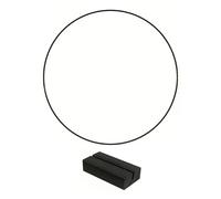 MFESFCS Cerchio in Metallo 5pcs Wooden Base Wreath Iron Ring Iron Hoops 30cm Size Floral Hoop Centerpiece Gold Metal Golden Metal Wedding Flower Garland(Black)