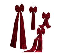 MFESFCS Fiocco Gigante Decorativo 1PC Large Red Bow Pendant Decoration Wine Red Non Fallen Bow Tree Pendant Festive Atmosphere Decoration(Color 5)
