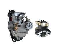 MFGEDG Carburatore for Moto PD24J 24 mm, Scooter Compatibile con Honda 125 CC e 150 CC a 4 Tempi con Starter Elettrico, Compatibile con Accessori for Moto ATV.(PD24J with Interface)