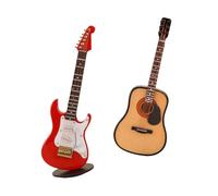 MFGSDFR Mini Ornamenti di Strumenti Musicali Figurine di Strumenti Musicali Modelli di Pianoforte Chitarre Folk Sassofoni Corni Francesi Set di Batterie(3/4)