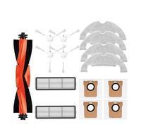 MFGVJNJ Parti di Ricambio compatibili for Xiaomi Robot Vacuum X10 Spazzola Principale Spazzola Laterale Filtro Panno for mocio Sacchetto for la Polvere(As Shown g)