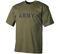 MFH 00253B T-Shirt Americana con Stampa Army (Oliva/L)