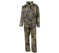 MFH 2 Pezzi Antipioggia Pantaloni Giacca Esercito Militare Czech Woodland Camo
