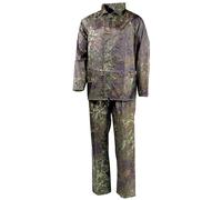 MFH 2 Pezzi Antipioggia Pantaloni Militare Giacca Pesca Esercito Flecktarn Camo