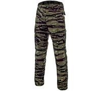 MFH BDU Combattimento Pantaloni Ripstop Tiger Stripe Taglia L