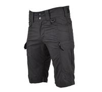 MFH Bermuda Shorts Ripstop D-Ring Zip Cargo Regolabile Nero