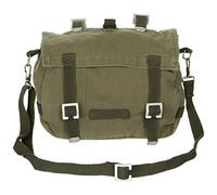 TASCAPANE PICCOLO TIPO MILITARE MFH IN CANVAS DI COLORE VERDE PRELAVATO