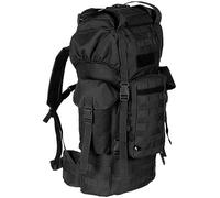 MFH BW - Zaino da combattimento MOLLE, 65 l, in alluminio., Nero , 65L