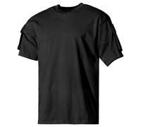 MFH Camicia a maniche corte US Con tasche sulle maniche Uomo Sicurezza Nero