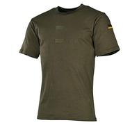 MFH Camicia Tropicale Bundeswehr con Distintivo e Velcro (Oliv/XXL)
