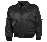 MFH Giacca da pilota US CWU Heavy Version Uomo Giacca A Vento Tattico Caldo Nero