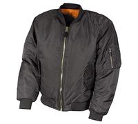 MFH Giacca da pilota US MA1 Uomo Casuale Leggero Giacca A Vento Caldo Urban Grey