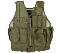 MFH Gilet Marine Airsoft Sicurezza Caccia Leggero Militare Esercito verde OD