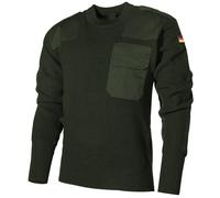MFH Maglione BW Uomo Caldo Casuale Militare Lavorato A Maglia Opera verde OD