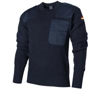 MFH Maglione BW Uomo Lavorato A Maglia Esercito Caldo Maglione Opera Casuale blu