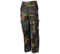MFH Pantaloni BDU dell'Esercito Americano per Ragazzi e Ragazze Woodland M (134/140)