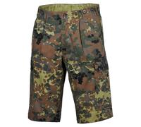 MFH Pantaloni bermuda BW Uomo Escursioni Casuale Outdoor Trekking Flecktarn Camo