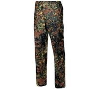 MFH Pantaloni Combat US BDU Uomo Militare Outdoor Escursioni Flecktarn Camo