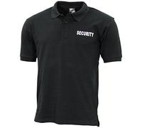 MFH Polo Security Uomo Tattico Excersise Sicurezza Sport Urbano Outdoor Nero