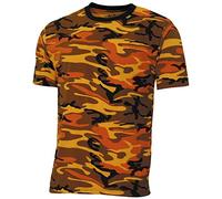 MFH T-Shirt US Streetstyle - Orange Camo Taglia L